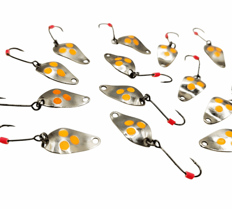 MIKRO WAHADŁÓWKA 1.9 cm /  głębokie przetłoczenie Pomarańczowe kropki