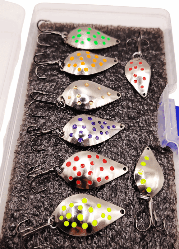 Zestaw pudełkowy Wahadłówek 3,5 & 2,5 cm - okoń,pstrąg,kleń,jaź